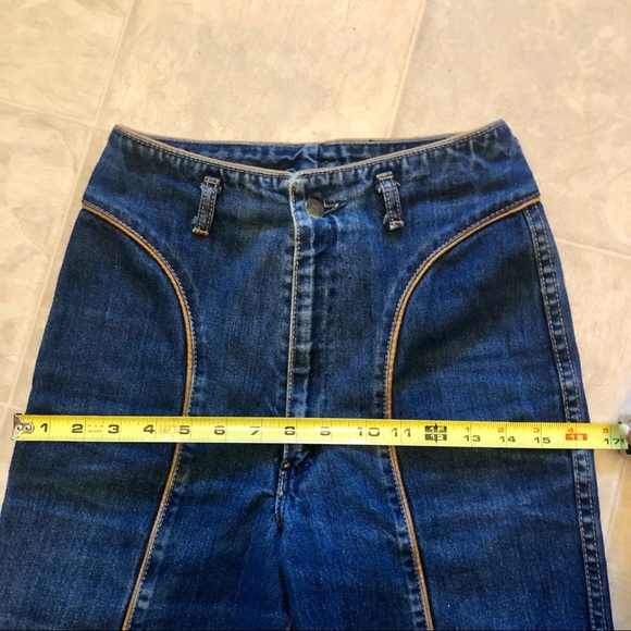 [Sold]Fancy Ass Vintage 80’s Blue High rise Jeans - Picture 7 of 10
